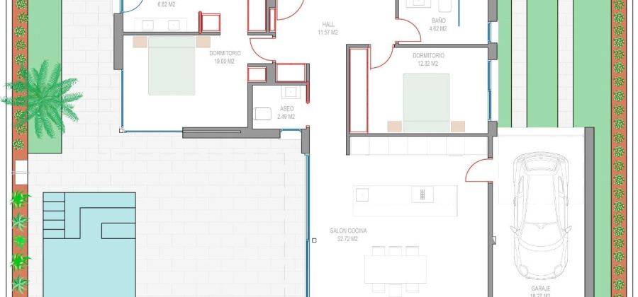 Los Alcazares, Murcia, 3 Bedrooms Bedrooms, ,2 BathroomsBathrooms,Villa,New,209559578019381984