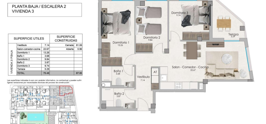 Santa Pola, Alicante, 3 Bedrooms Bedrooms, ,2 BathroomsBathrooms,Apartment,New,209559178114556544