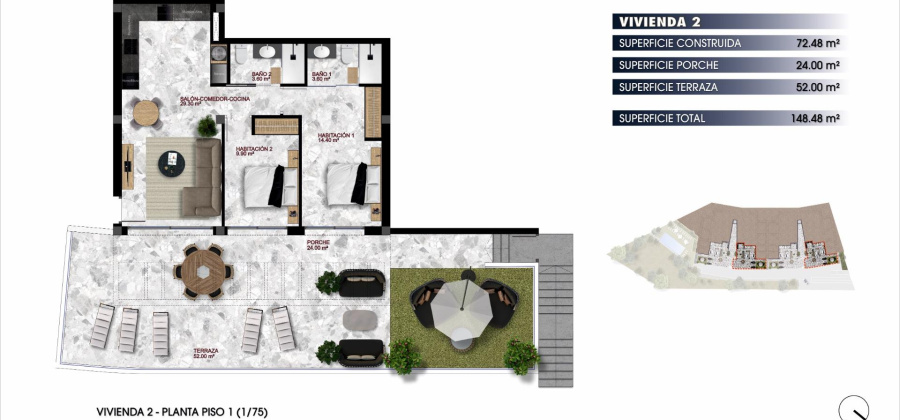 Finestrat, Alicante, 2 Bedrooms Bedrooms, ,2 BathroomsBathrooms,Apartment,New,209559284815496544
