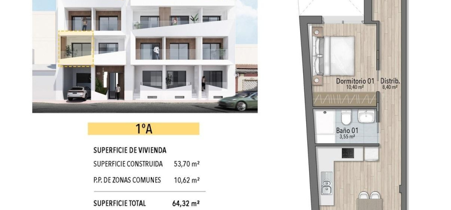 Torrevieja, Alicante, 1 Bedroom Bedrooms, ,1 BathroomBathrooms,Apartment,New,209559159873197120