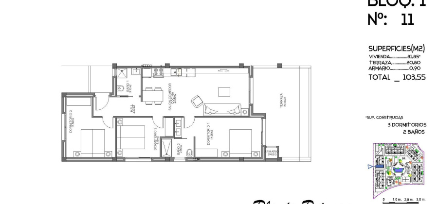 Guardamar del Segura, Alicante, 3 Bedrooms Bedrooms, ,2 BathroomsBathrooms,Apartment,New,209559217034365600