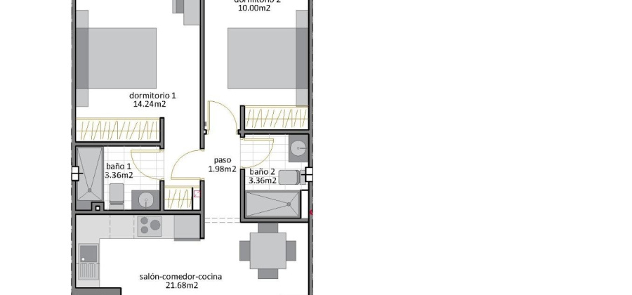 San Pedro del Pinatar, Murcia, 2 Bedrooms Bedrooms, ,2 BathroomsBathrooms,Bungalow,New,20955969409547188