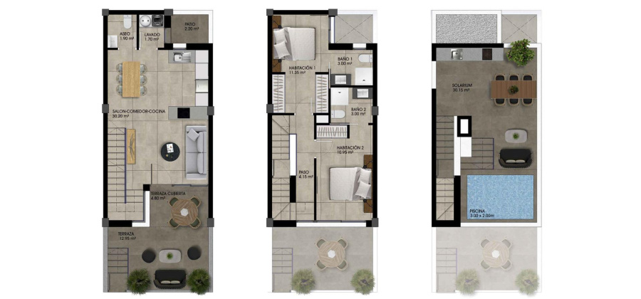 Dolores, Alicante, 2 Bedrooms Bedrooms, ,3 BathroomsBathrooms,Townhouse,New,209559242232112000