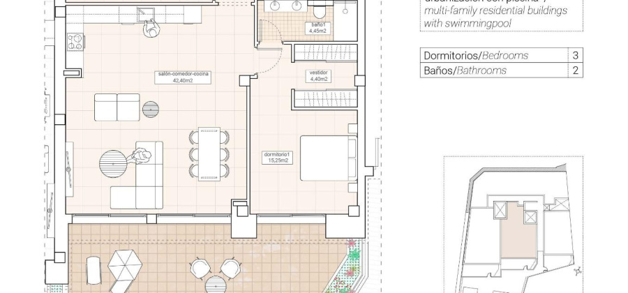 Hondon de las Nieves, Alicante, 3 Bedrooms Bedrooms, ,2 BathroomsBathrooms,Apartment,New,209559245771569792