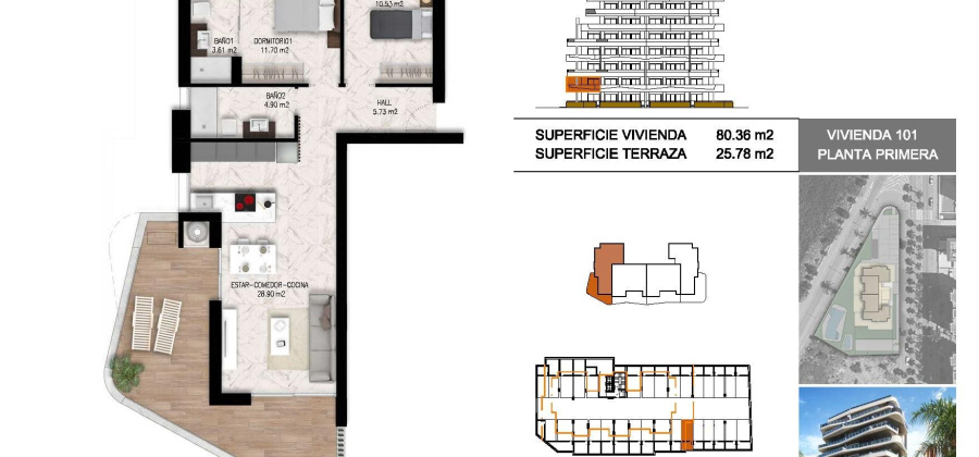 Guardamar del Segura, Alicante, 2 Bedrooms Bedrooms, ,2 BathroomsBathrooms,Apartment,New,209559161390556832
