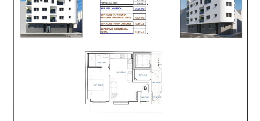 Torrevieja, Alicante, 1 Bedroom Bedrooms, ,1 BathroomBathrooms,Apartment,New,209559369377006272