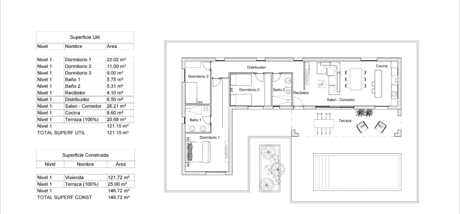 La Romana, Alicante, 3 Bedrooms Bedrooms, ,2 BathroomsBathrooms,Villa,New,209559215845129088