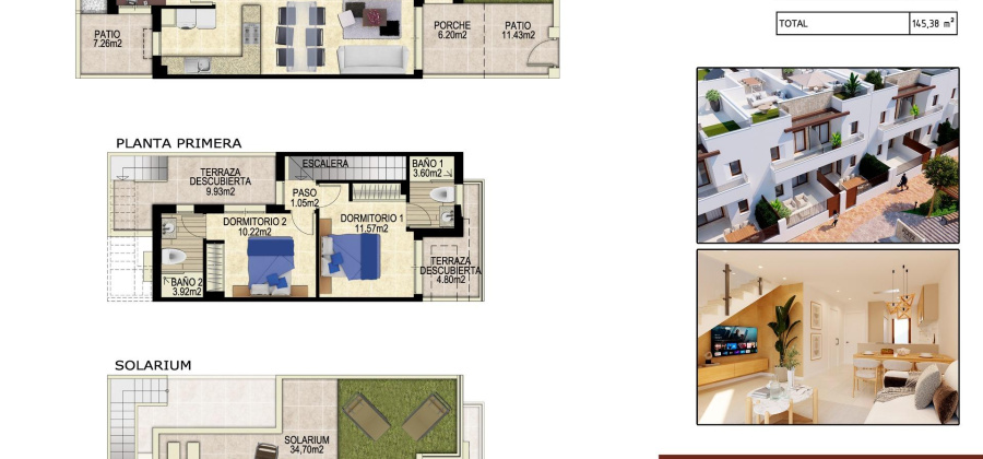 Orihuela, Alicante, 3 Bedrooms Bedrooms, ,3 BathroomsBathrooms,Townhouse,New,0,209559142079198080