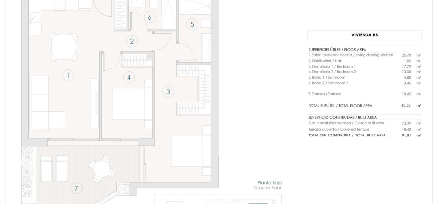 Benijofar, Alicante, 2 Bedrooms Bedrooms, ,2 BathroomsBathrooms,Apartment,New,0,20955992074829232