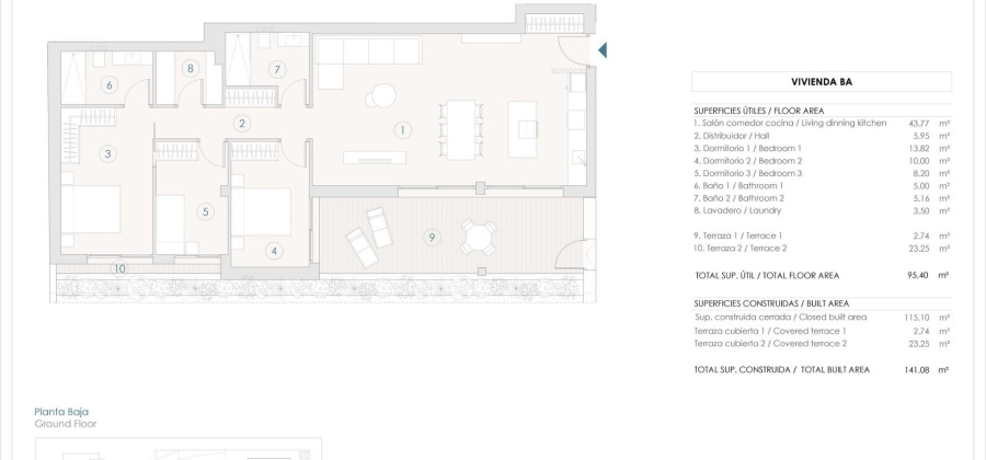 Benijofar, Alicante, 3 Bedrooms Bedrooms, ,2 BathroomsBathrooms,Apartment,New,0,209559453448661696