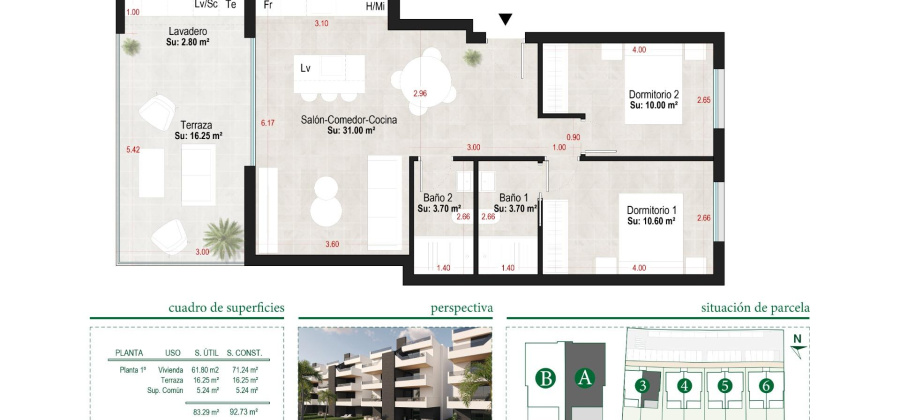 Alhama de Murcia, Murcia, 2 Bedrooms Bedrooms, ,2 BathroomsBathrooms,Apartment,New,0,209559173803988832